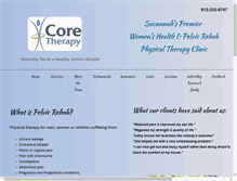 Tablet Screenshot of coretherapysav.com